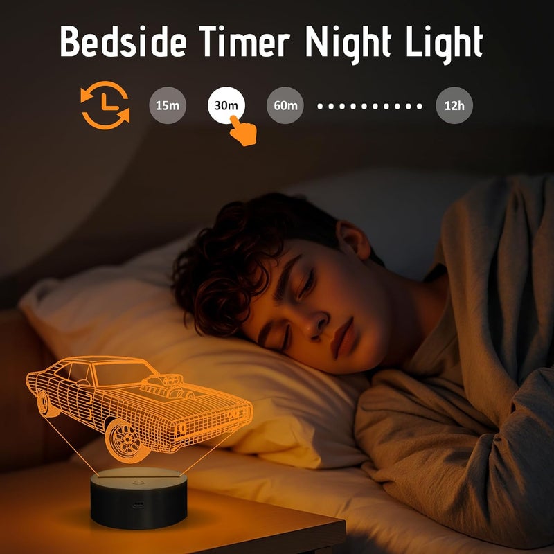 Anywin Gifts for Car Lovers, Cool Muscle Car LED Night Light for Bedroom Decors, 16 Color Changing Remote Birthday Xmas Amazing Present Idea for Men Boys - Image 5